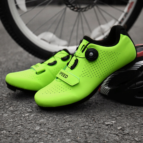 Cross-border locked cycling shoes for men, road cycling lock shoes, plain color cycling shoes, wholesale cycling shoes