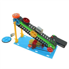 Conveyor Elevator DIY Electric Conveyor Belt Feeder Science and Technology Small Production Conveyor Belt Science Experiment Student