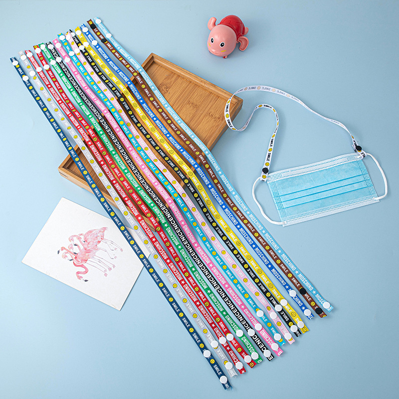 Mask Lanyard Neck rope Lanyards Summer vacation Creases Zheng Yu Mei Choi Woo-shik Same item Twill