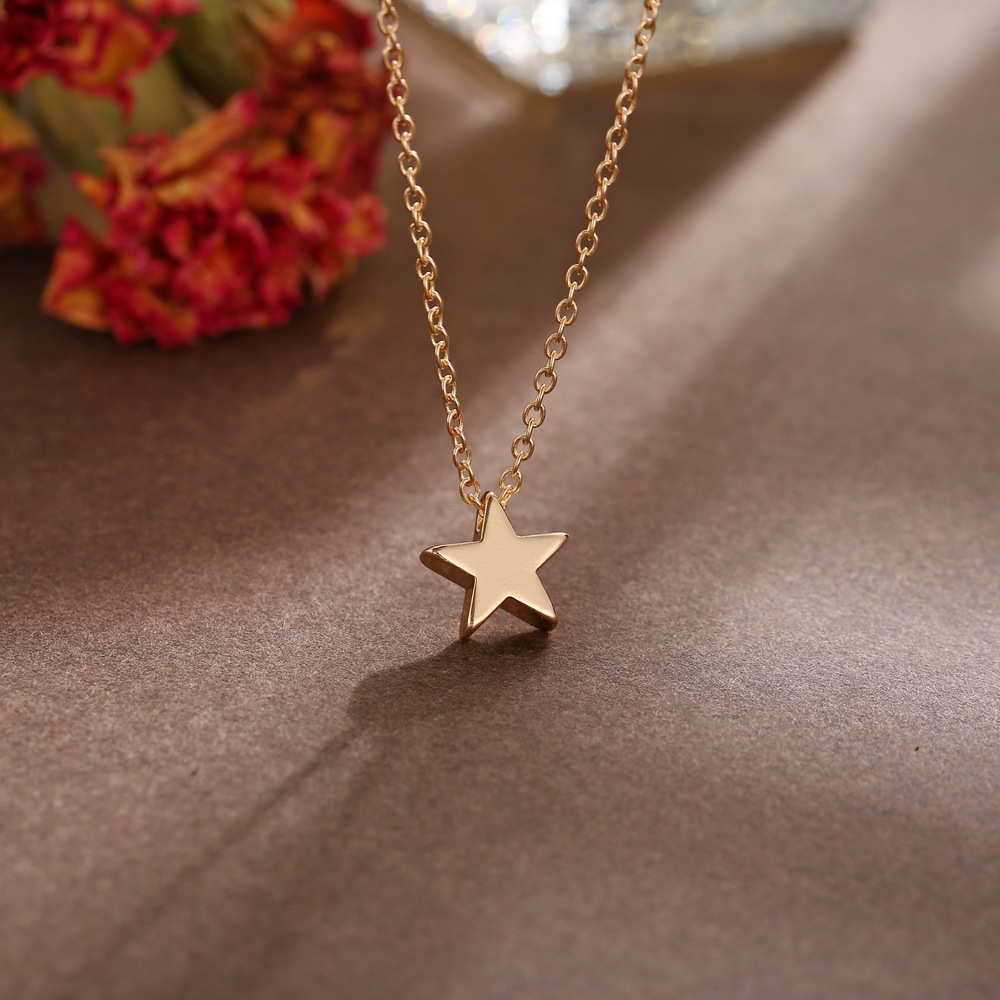 Simple Style Star Alloy Plating Necklace 1 Piece display picture 6