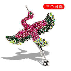 飾品廠家批發定製歐美動物水晶胸花滿水鑽跨境外貿服裝配飾胸針