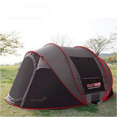 Outdoor camping tent for 4-5 people, quick-opening, outdoor full-automatic, no assembly required, thickened, rainproof and sunproof, suitable for beaches, parks and more.