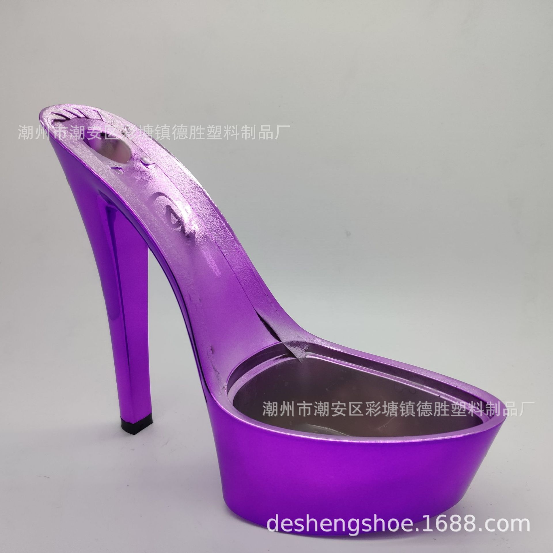 1986 - 15 Chaozhou Desheng shoes Factory 2022 nuevos zapatos de pasarela de plataforma de cristal transparente zapatos de tacón alto de herradura zapatos de mujer