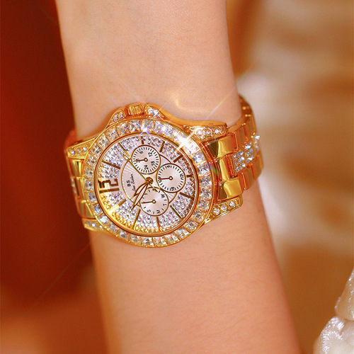 BS new hot-selling Southeast Asian watch manufacturer direct sales foreign trade full diamond luxury square diamond sparkling women's watch FA1158