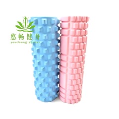 45cm hollow yoga column EVA floating point mace three-dimensional dot fitness foam shaft muscle massage relaxer