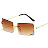 Sunglasses, square trend glasses solar-powered, 2020, gradient, European style