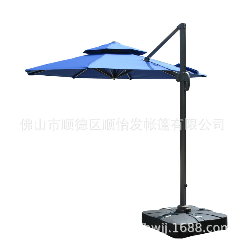 Outdoor aluminum alloy Roman umbrella double -top square -shaped…