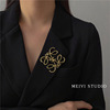 Fashionable design brand suit, accessory, brooch lapel pin, simple and elegant design