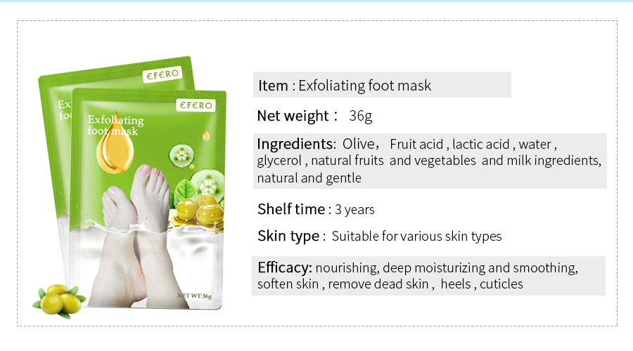 EFERO Foot Mask Ingredients