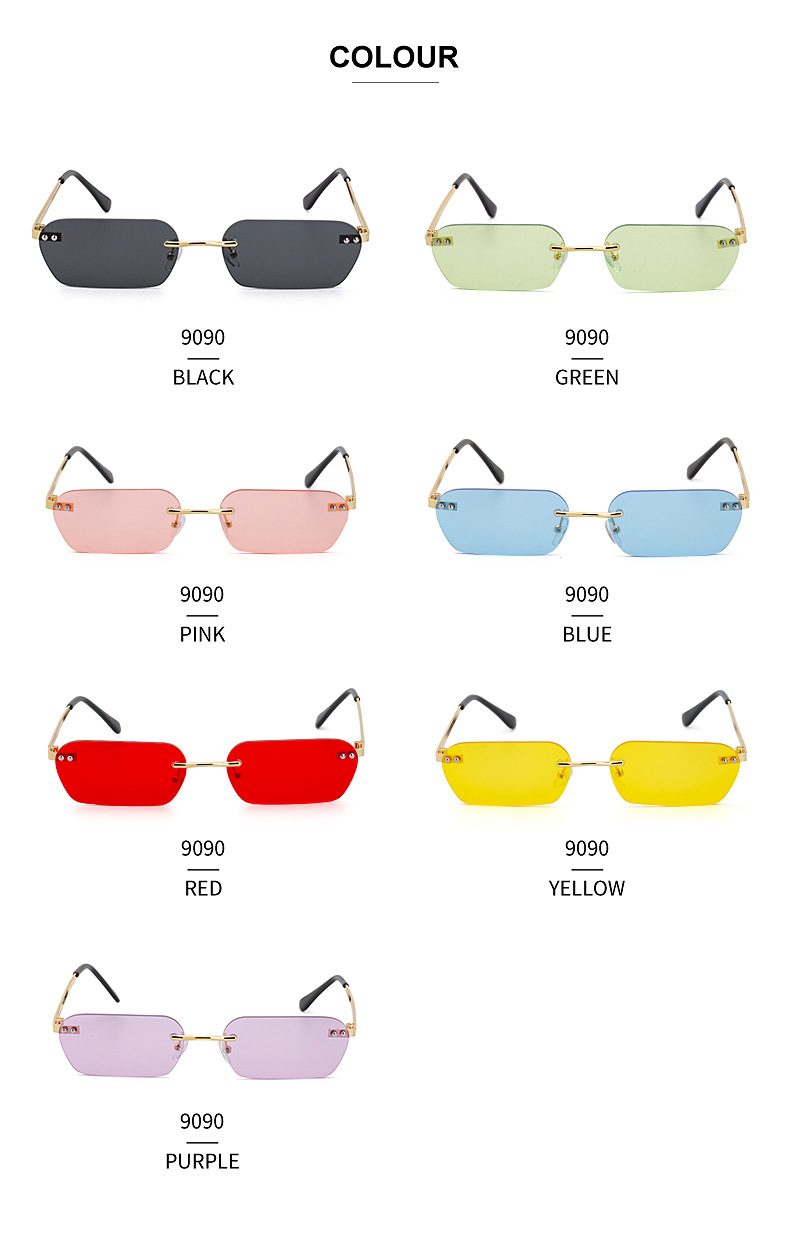 Wholesale Fashion Rimless Sunglasses display picture 17