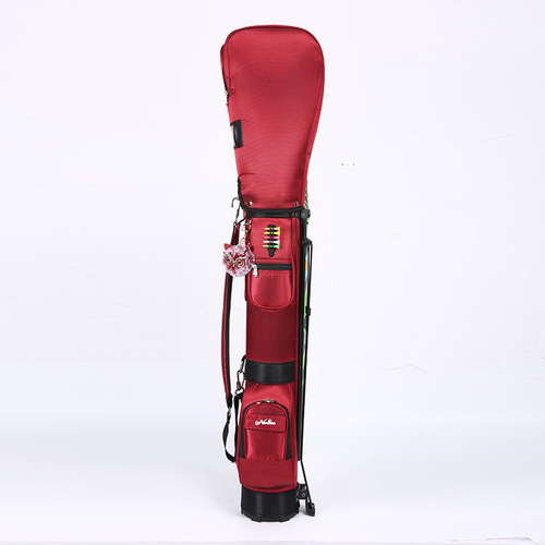 Cross-border best-selling golf club bag with portable golf stand bag, can hold six clubs, factory wholesale