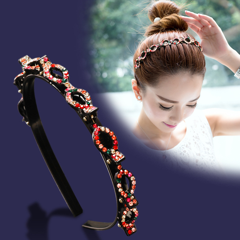 碎发发箍女编织头箍编发夹子刘海固定发卡发饰品头饰盘发编发神器|ms