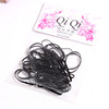 Black hair rope, decorations, hair accessory with pigtail, simple and elegant design