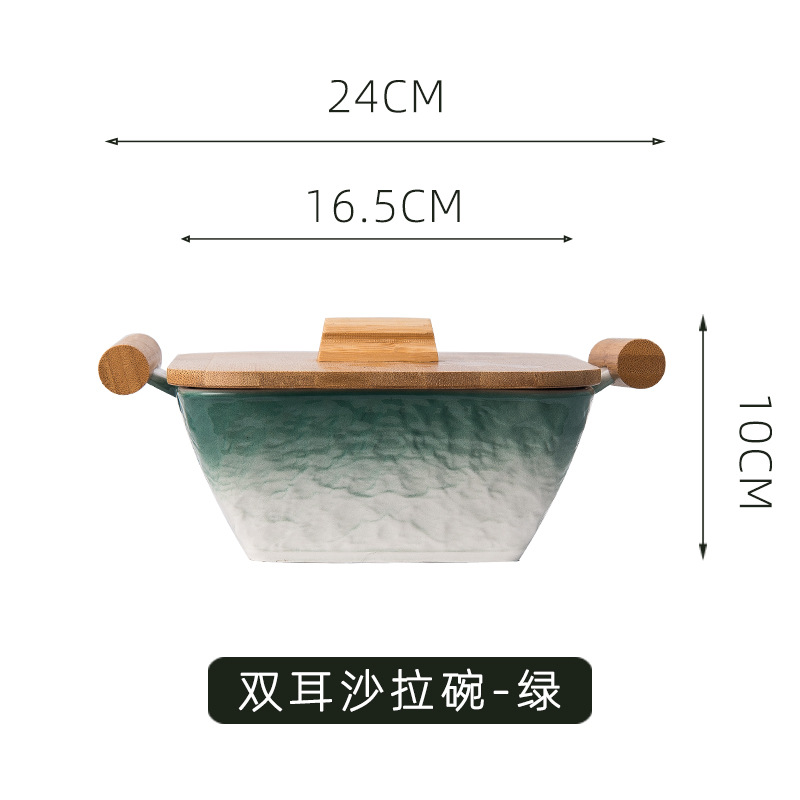 Nordic inswind cuenco de cerámica cuenco de sopa personalizado cuenco de fideos creativo con cubierta de platos de ensalada de frutas