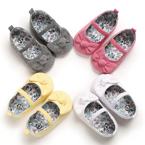Spring and Autumn baby toddler shoes for 0-1 year old babies with soft soles and empty shoes, versatile princess shoes