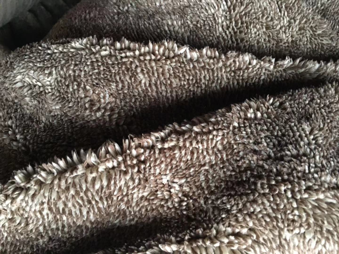 涤纶针织面料色织绒布 双色舒棉绒面料布料 厂家现货丽丝绒