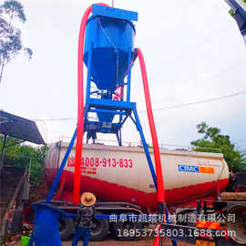 河北200大型气力输送机图片 无尘高扬程电厂粉煤灰装车气力吸粉机