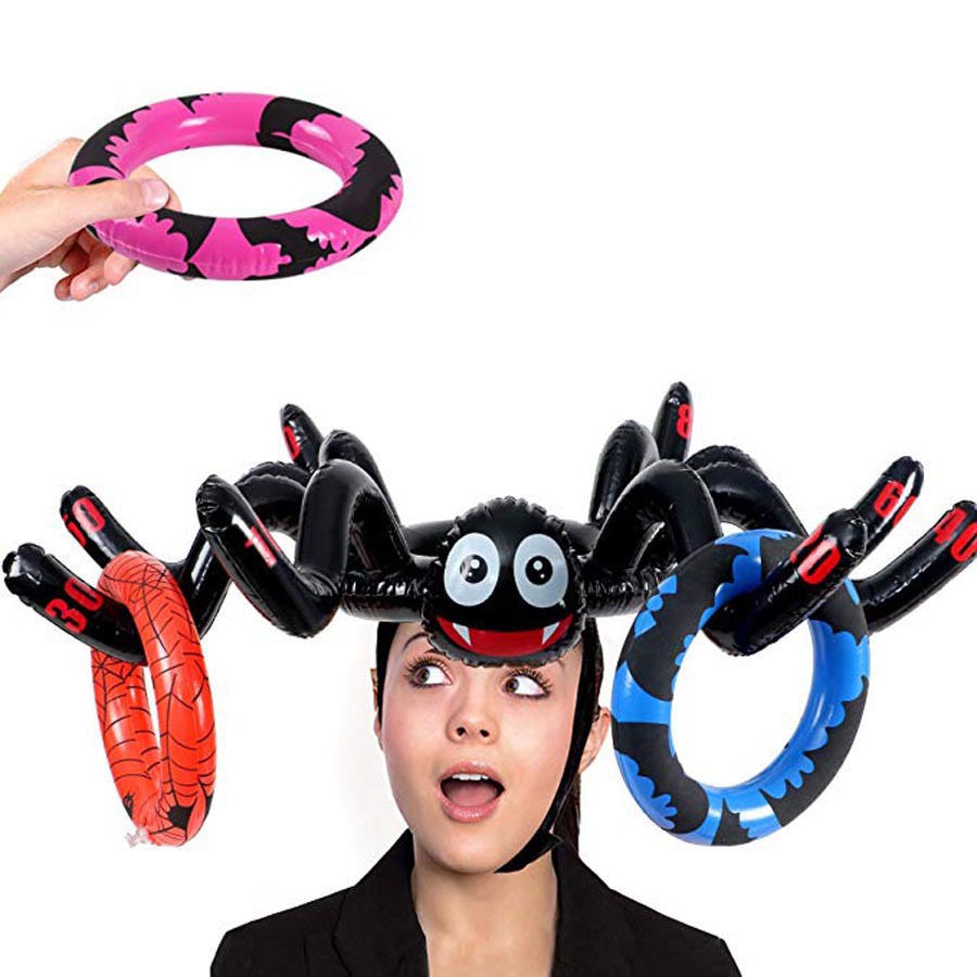 体育玩具提高注意力万圣节蜘蛛火烈鸟圣诞节派对儿童抛圈套圈玩具|ms