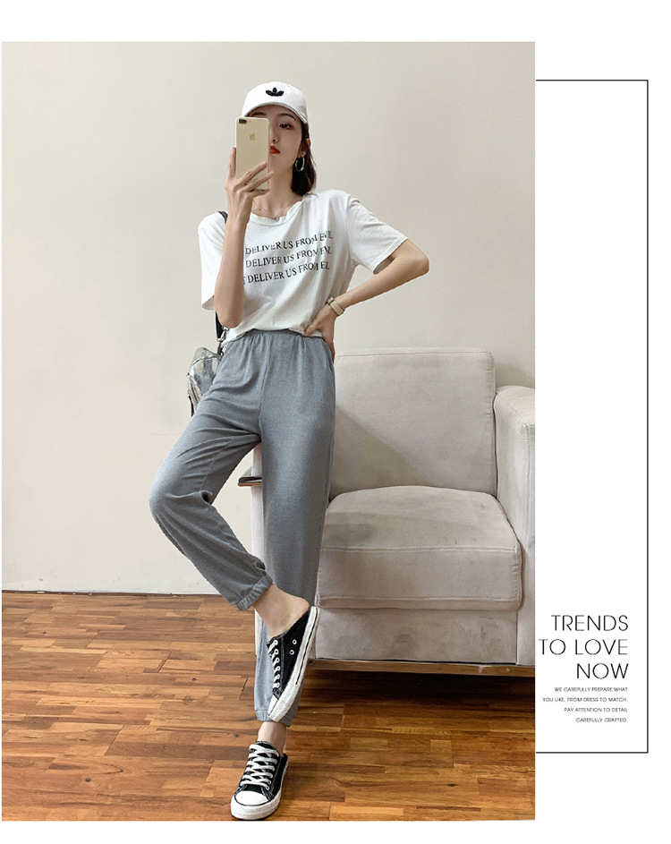 Pantalon léger femme en coton - Ref 3430172 Image 42