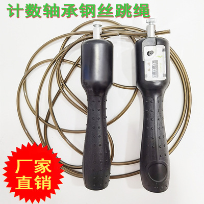 厂家批发跳绳钢丝轴承计数儿童中学生考试绳成人健身运动体育用品|ms