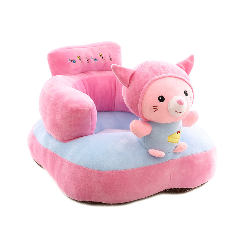 Baby Learning Chair Cartoon Lazy Sofa Children's Day Gift Baby Learning Seat Plush Toy Wholesale Cute Pet