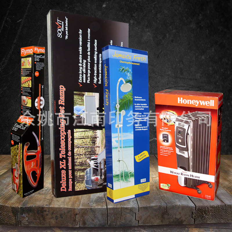 异形彩盒 高低彩盒 洁具花洒电动工具彩盒