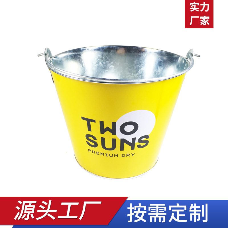 厂家直供野餐桶容量家用酒吧金属啤酒镀锌铁冰桶露营桶