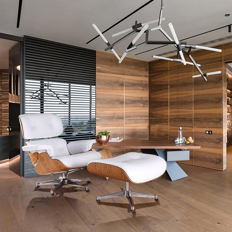 TY308 海外仓现货伊姆斯时尚躺椅欧式真皮沙发伊姆斯躺椅一件发货