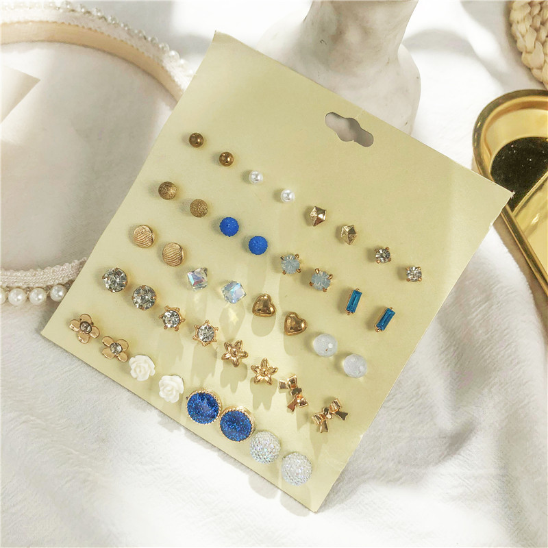 hot sale earring set geometric 30 pairs of earrings wholesale nihaojewelrypicture9