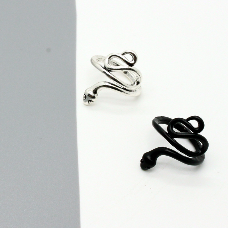Korean retro cute frosted snake ring