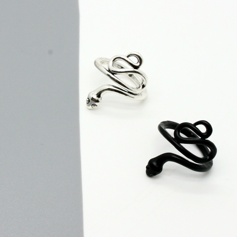 Korean Retro Cute Frosted Snake Ring display picture 4