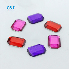 國產亞克力鑽  長方八角平底鑽工藝品相框頭花配件