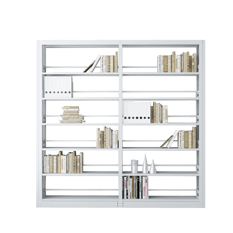 双面钢制书架学校图书店置物架阅览室档案架资料架落地置物架批发