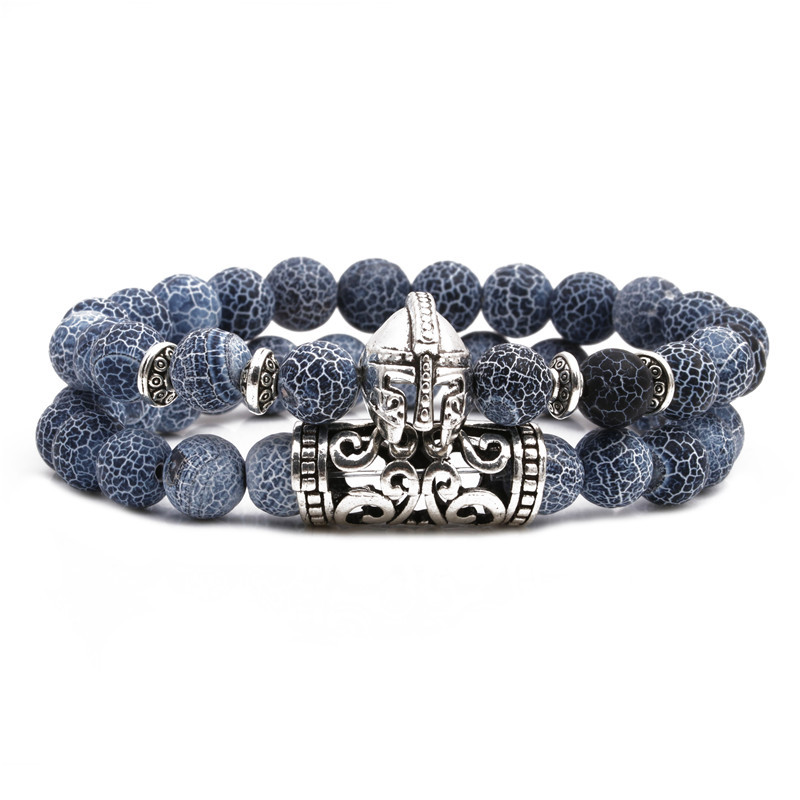 Croix-frontière E-commerce Granite Altéré Hibou Bouddha Tête Coude Ensemble Bracelet Tête De Lion Elephant Perlé Bracelet Ensemble display picture 1