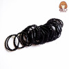 High -elastic rubber band hair Tie hair ring good quality zipper bag bags for hair ropes, multiple multi -color Korean head rope hot models