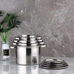 【Manufacturer】Stainless steel skewer hot pot alcohol pot thickened deep noodle pot spicy hot pot soup pot hot pot