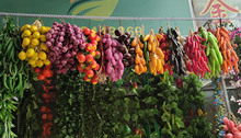 仿真蔬菜水果串 果藤泡沫假水果 農家樂飯店掛件裝飾