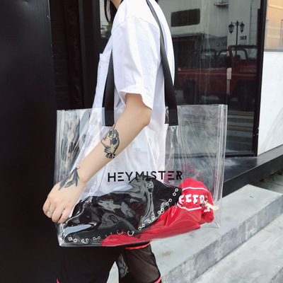 時尚新款手提包潮PVC果凍包jelly bags休閑韓版百搭大容量單肩包