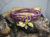 natural purple teeth Ukraine Garnet Wrist chain