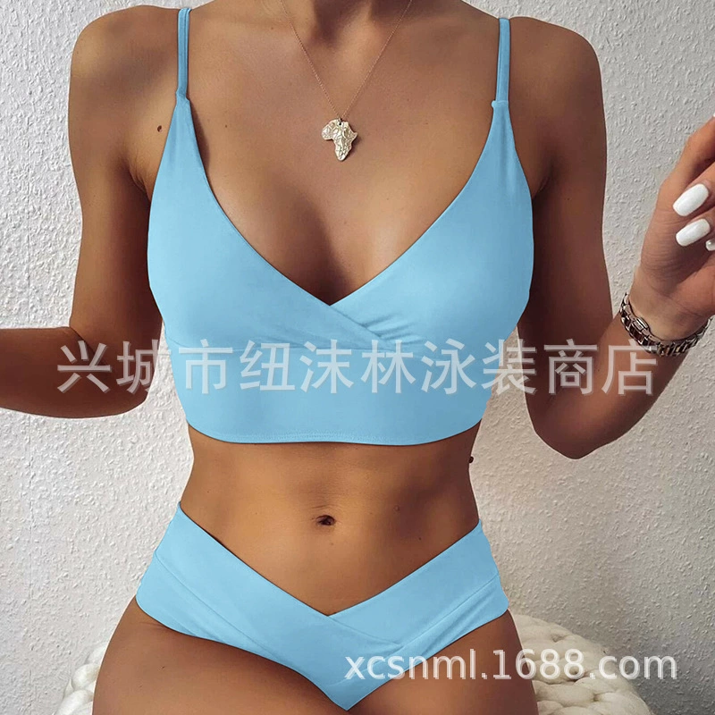 Пестрое купальник разделённый, европейский стиль, Aliexpress, Amazon