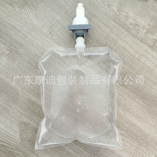 感应式泵头600ML酒精洗手液包装袋定做 按压泵1000毫升皂液袋厂家