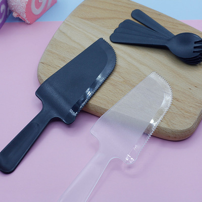 蛋糕刀叉 一次性生日蛋糕刀叉盘套装四合一餐具 蛋糕餐具套装定制