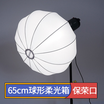 Jebao 65cm spherical Diffuser Soft light lantern live broadcast Photography fill-in light Soft Bowens Bayonet