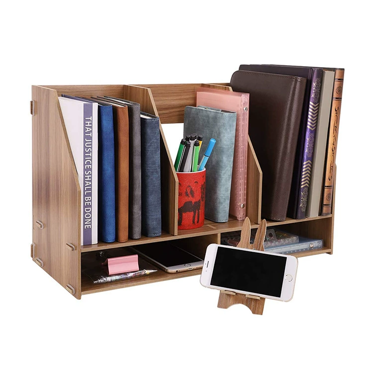 Офисный Настольный ящик для хранения папок канцелярский держатель для ручек Органайзер многослойный бумажный ящик для файлов формата А4 стеллаж для хранения простой