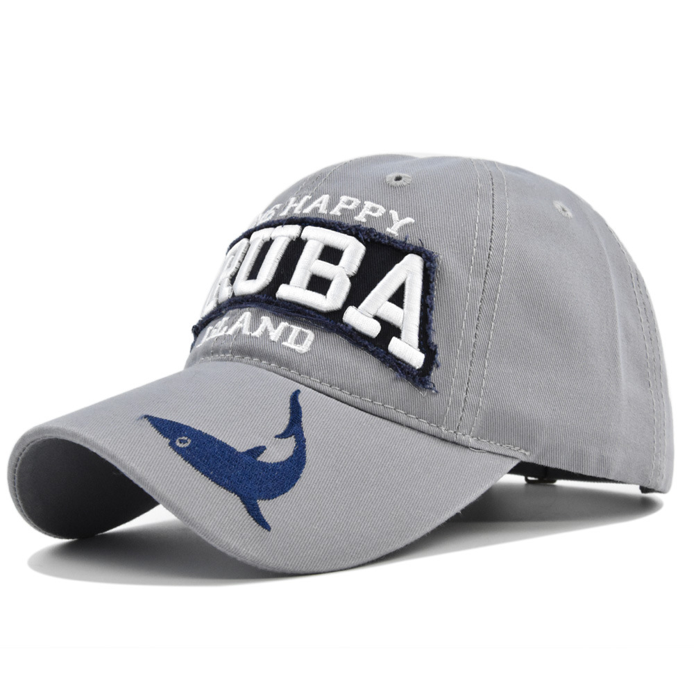 Baseball Cap For Men Embroidered Shark Letter Duckbill Sun Hat_voghion.com