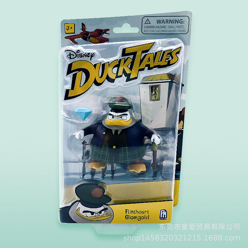 正版Duck Tales 迪S尼唐老鸭冒险俱乐部可动公仔摆件东莞库存