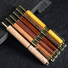 復古紅酸枝檀紅木鋼筆練字學生專用禮物木質鋼筆可替換墨囊送禮書