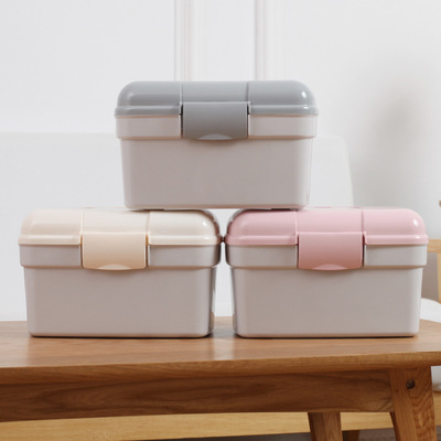 7245家庭护理药箱手提大号急救医药箱家用塑料医药箱多层药收纳盒