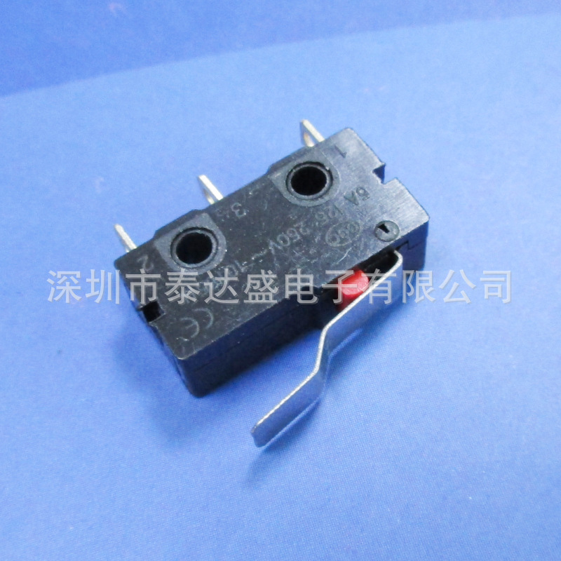 智能灯具弯柄薄款压力开关 20*10三脚全铜高寿命微动开关KW12-HS