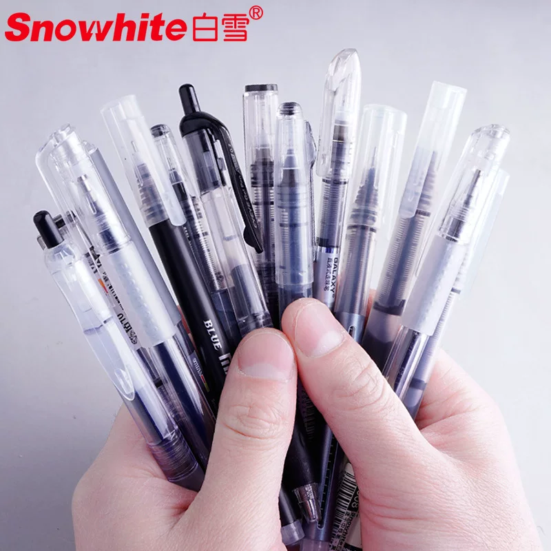 白雪 Rollerball rollerball pen, set for students, 6 pieces